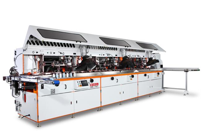 HY-767-3三色全自动丝印及固化生产线